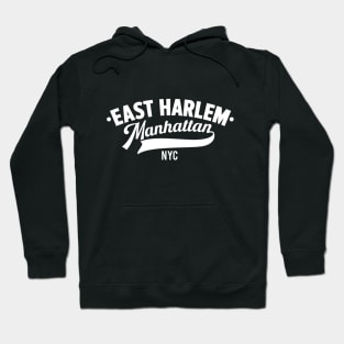 East Harlem Manhattan Minimal Typo Art - T-Shirt & Apparel Design Hoodie